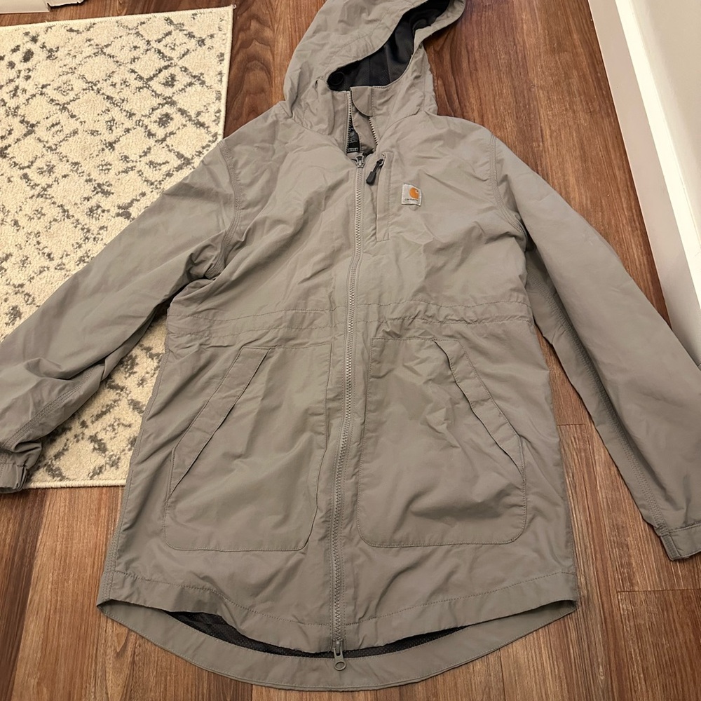 Carhartt Light Gray Rain Jacket